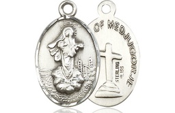 [5678SSY] Sterling Silver Our Lady of Medugorje Medal