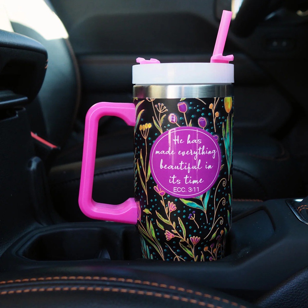 30 oz. SS Mug W/Straw – Everything Beauitiful