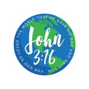 Sticker - John 3:16 World