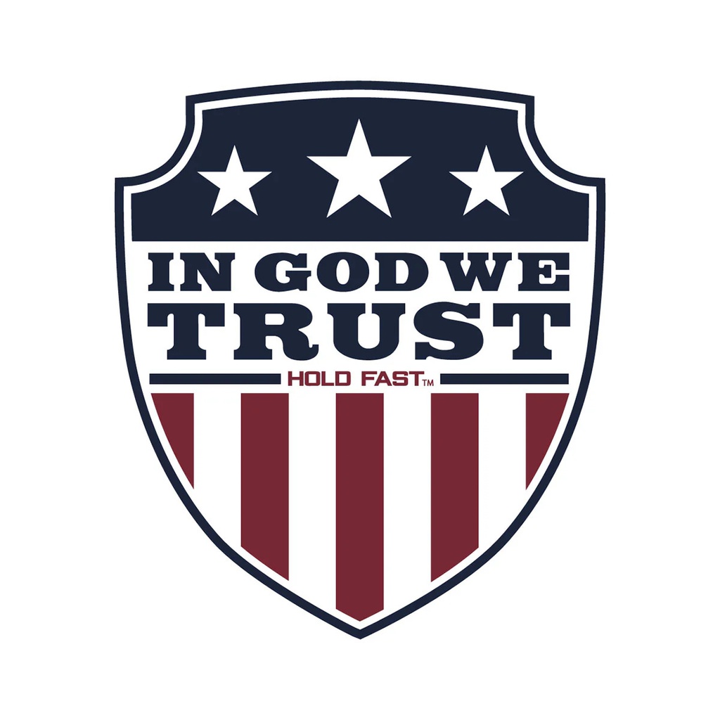 Sticker - HF In God We Trust Shield