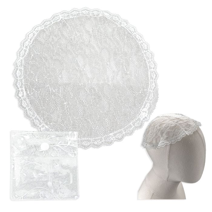 White Lace Prayer Cap