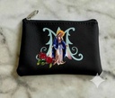 Our Lady of Grace Zipper Rosary Pouch - Black