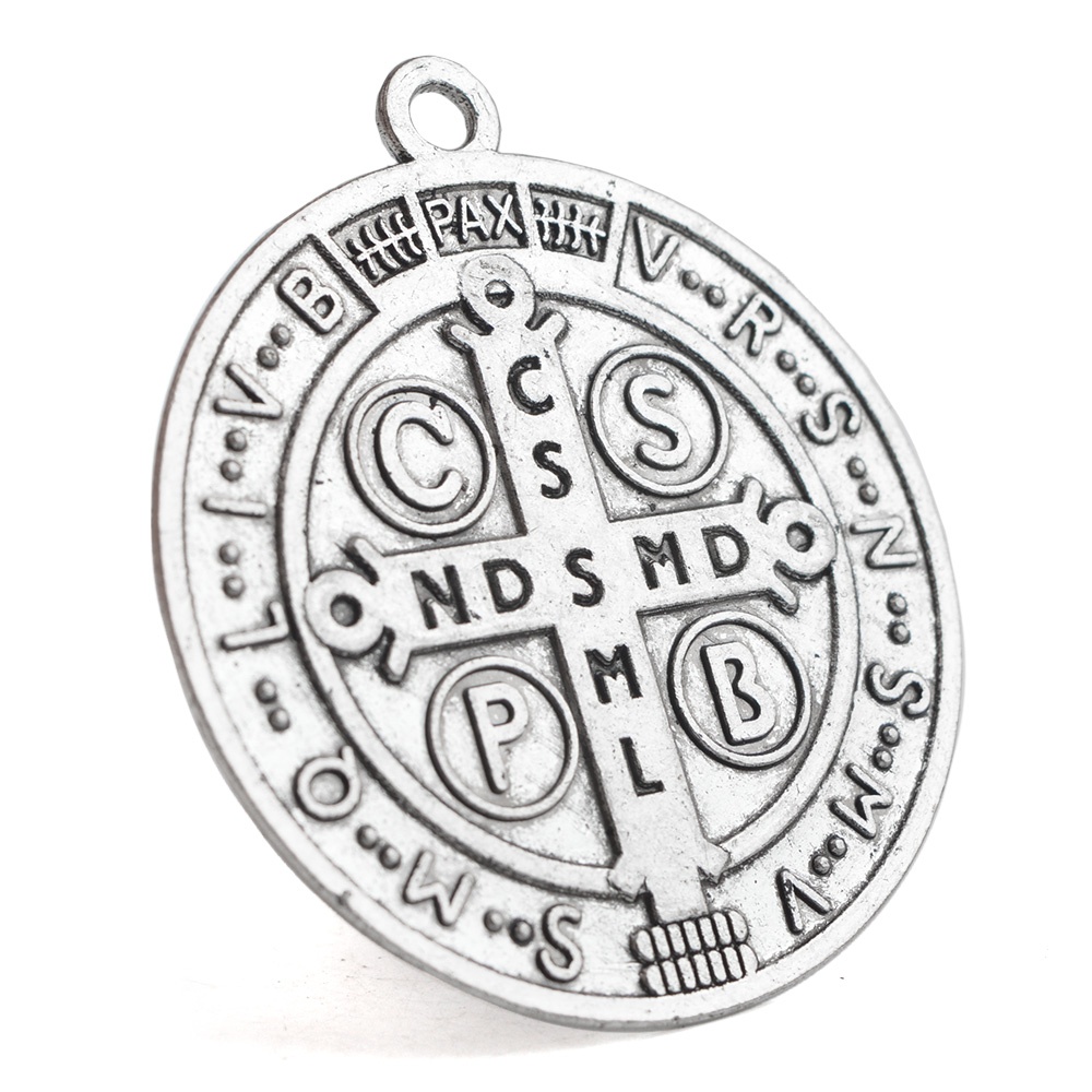 1.2" St. Benedict Oxidized Medal
