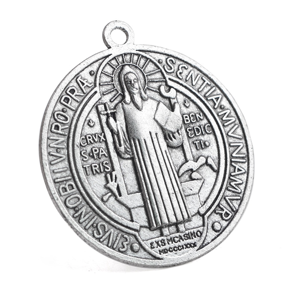 1.2" St. Benedict Oxidized Medal