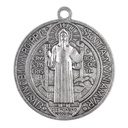 1.2" St. Benedict Oxidized Medal