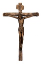 15&quot; Antique Bronze Realistic Crucifix
