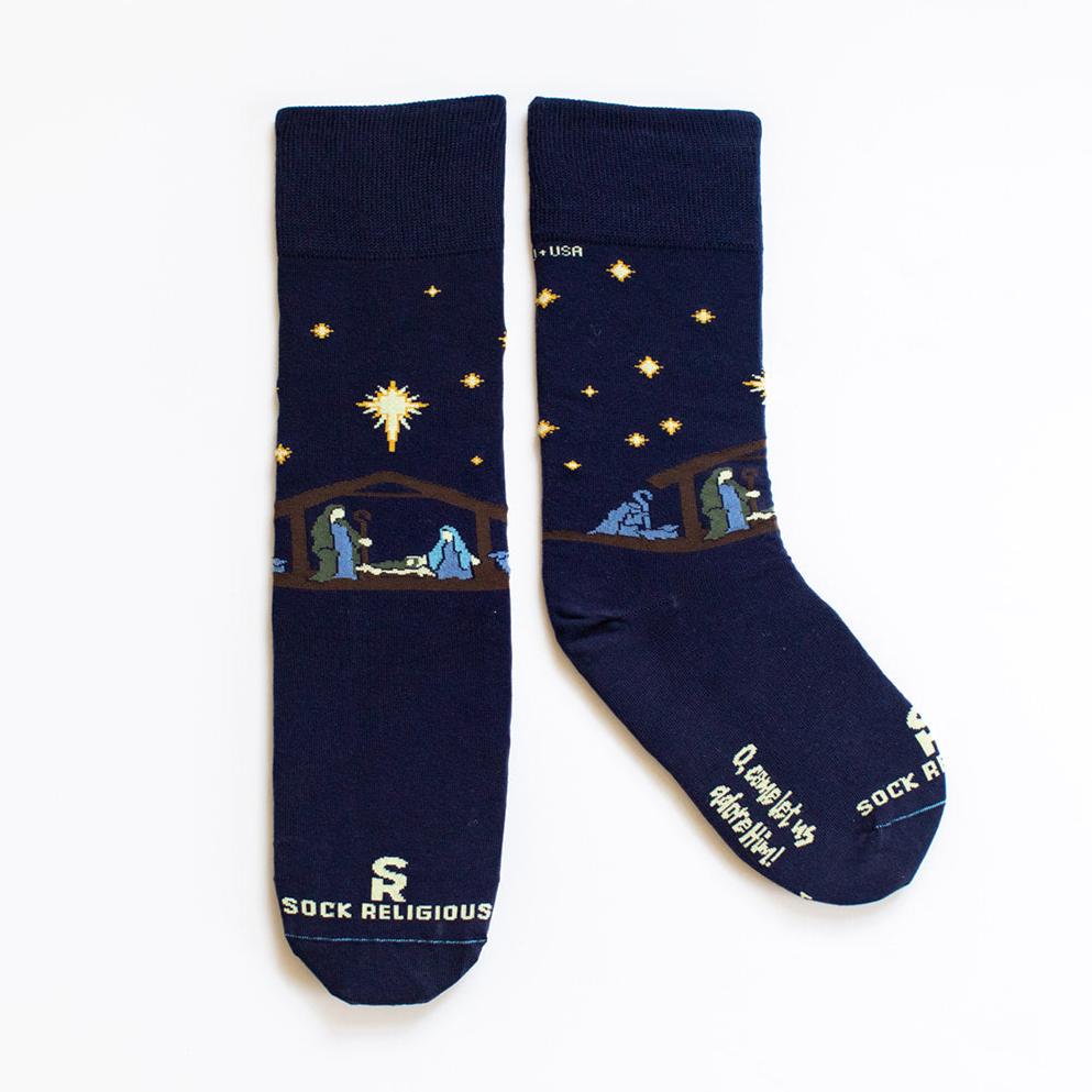 Nativity Socks - Adult