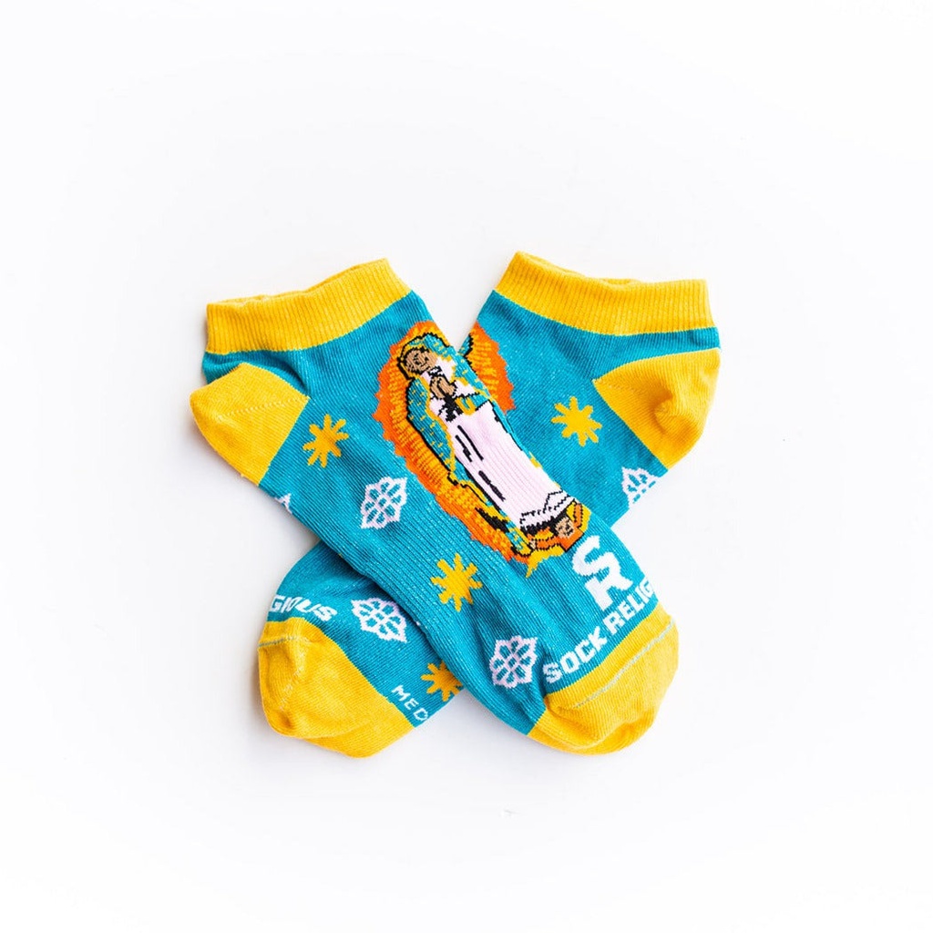 Our Lady of Guadalupe No Show Socks - S/M