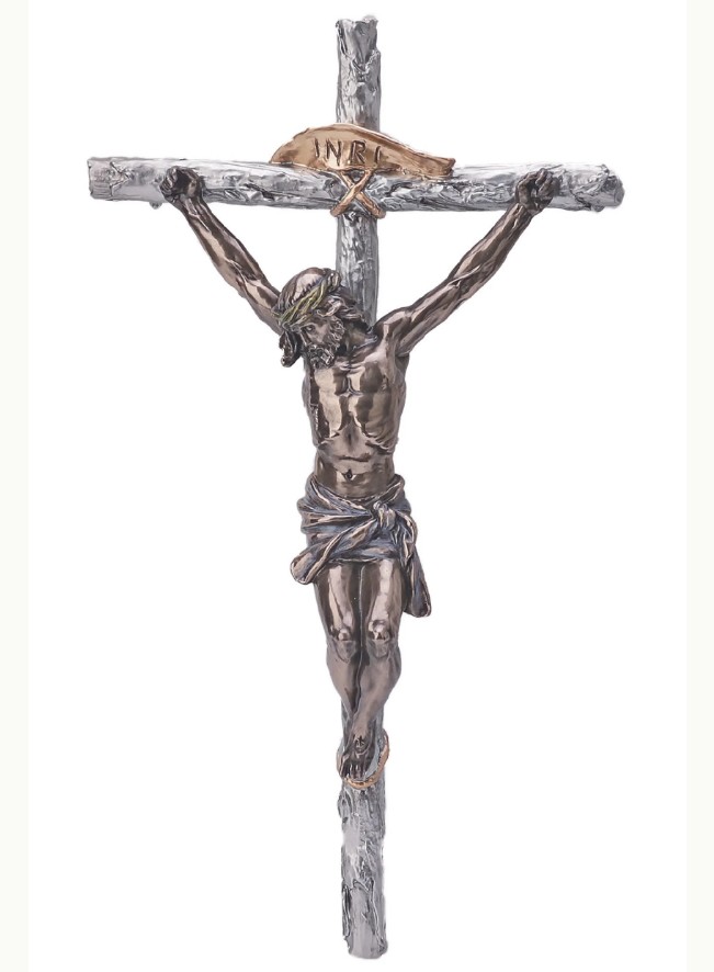 Crucifix – Pewter, Bronze, 16”