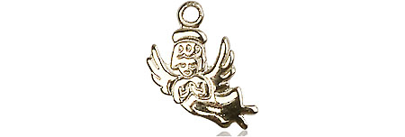 14kt Gold Guardian Angel Medal