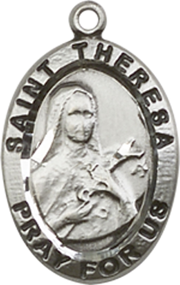 Sterling Silver Saint Theresa Medal