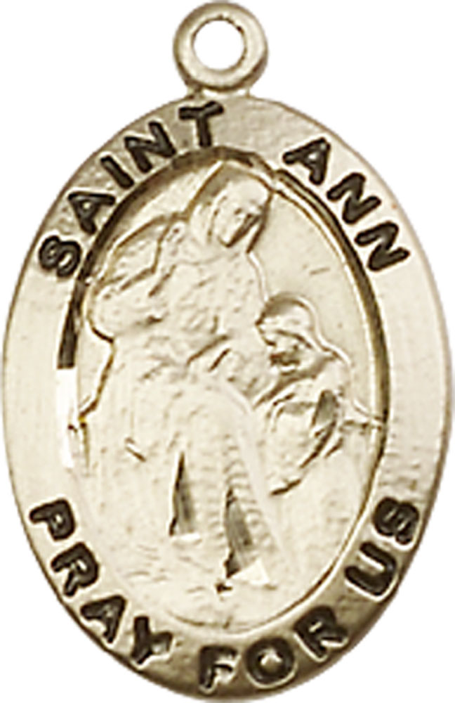 14kt Gold Filled Saint Ann Medal