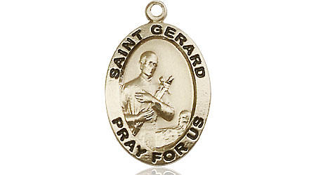 14kt Gold Filled Saint Gerard Majella Medal