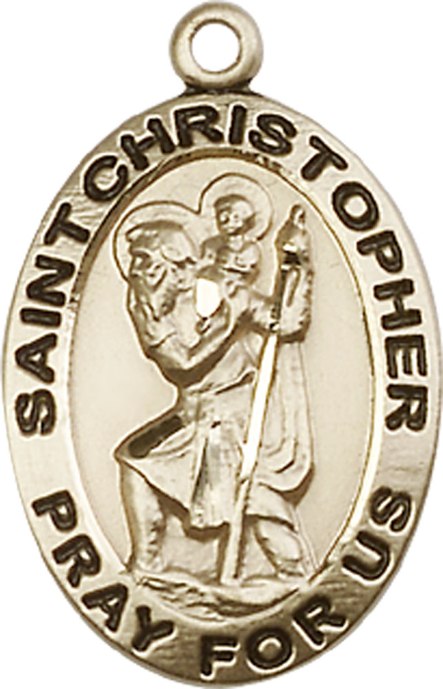 14kt Gold Filled Saint Christopher Medal