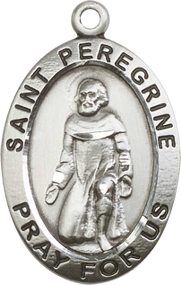Sterling Silver Saint Peregrine Medal
