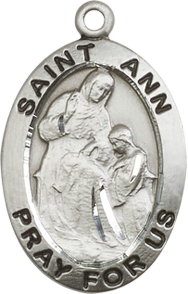Sterling Silver Saint Ann Medal