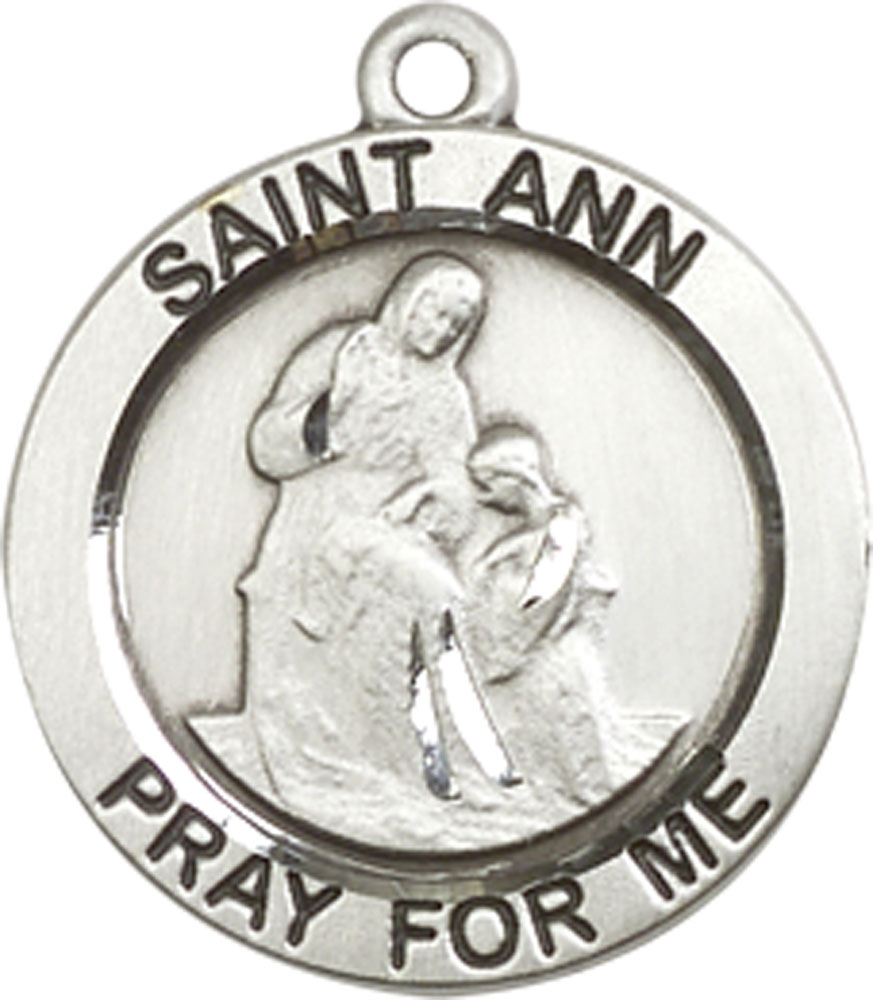 Sterling Silver Saint Ann Medal