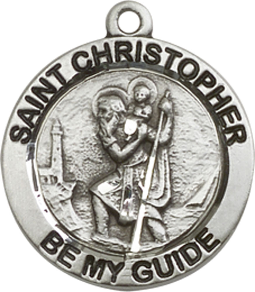 Sterling Silver Saint Christopher Medal