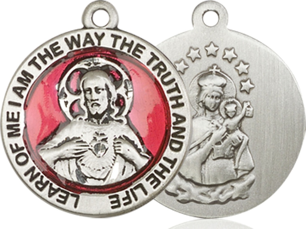 Sterling Silver Scapular Medal