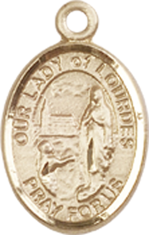 14kt Gold Filled Our Lady of Lourdes Medal