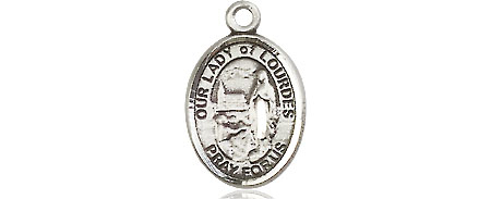 Sterling Silver Our Lady of Lourdes Medal
