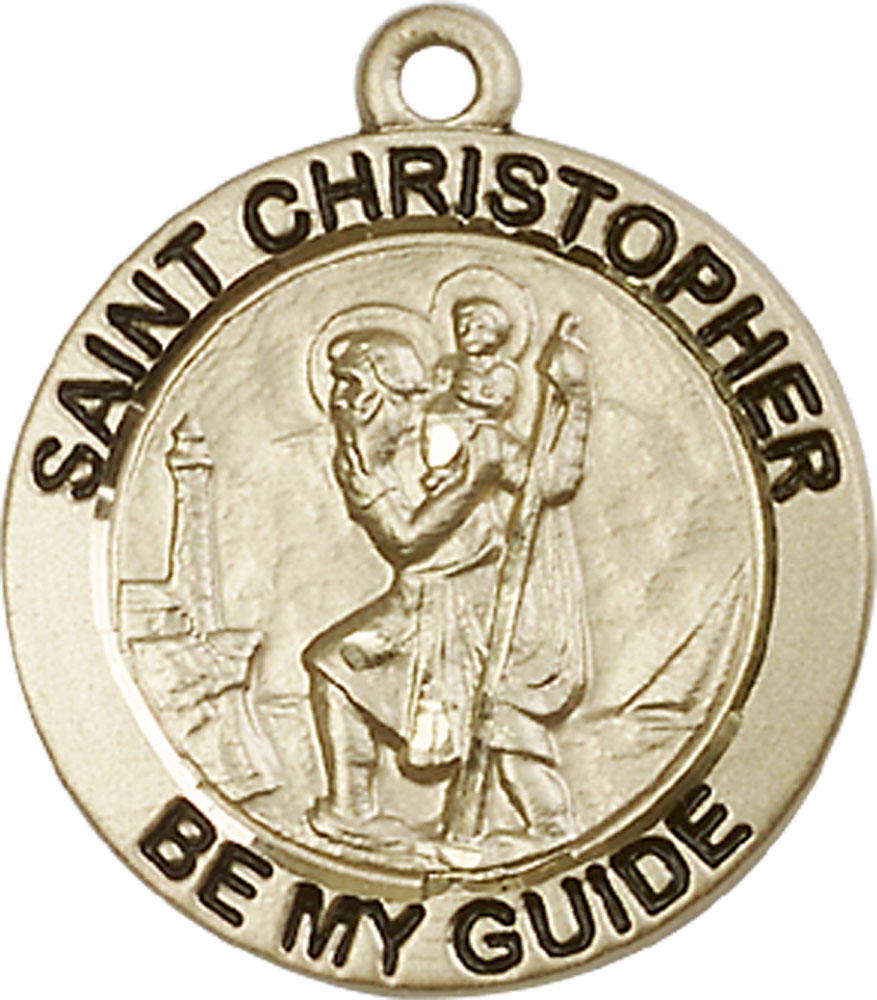14kt Gold Filled Saint Christopher Medal