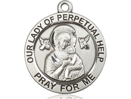 Sterling Silver Our Lady of Perpetual Help Medal