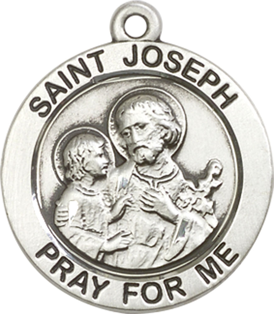 Sterling Silver Saint Joseph Medal