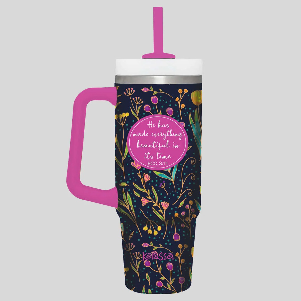 30 oz. SS Mug W/Straw – Everything Beauitiful