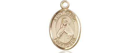14kt Gold Filled Saint Olivia Medal