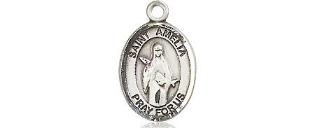 Sterling Silver Saint Amelia Medal