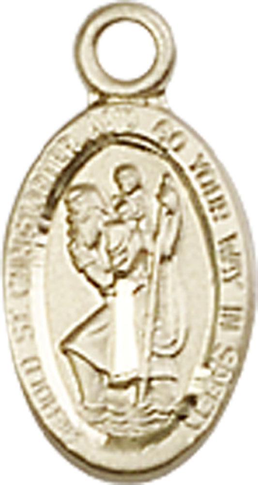 14kt Gold Filled Saint Christopher Medal