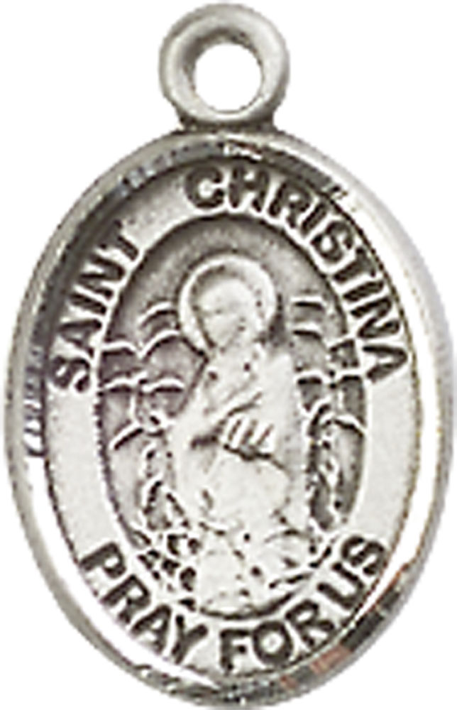Sterling Silver Saint Christina the Astonishing Medal