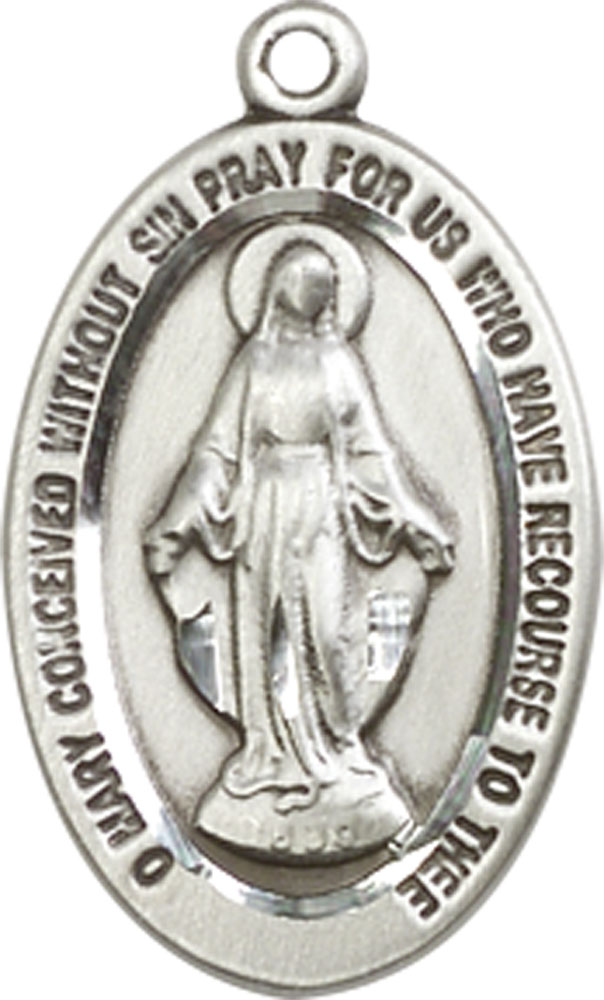 Sterling Silver Miraculous Medal - With Box