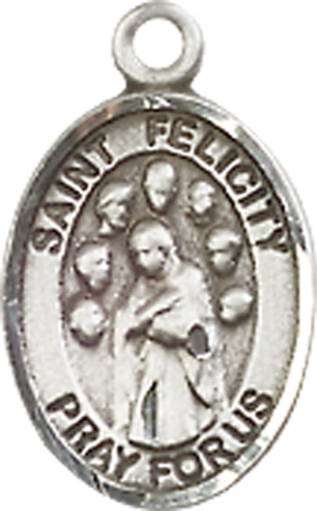 Sterling Silver Saint Felicity Medal