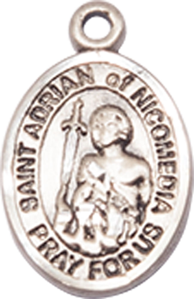 Sterling Silver Saint Adrian of Nicomedia Medal