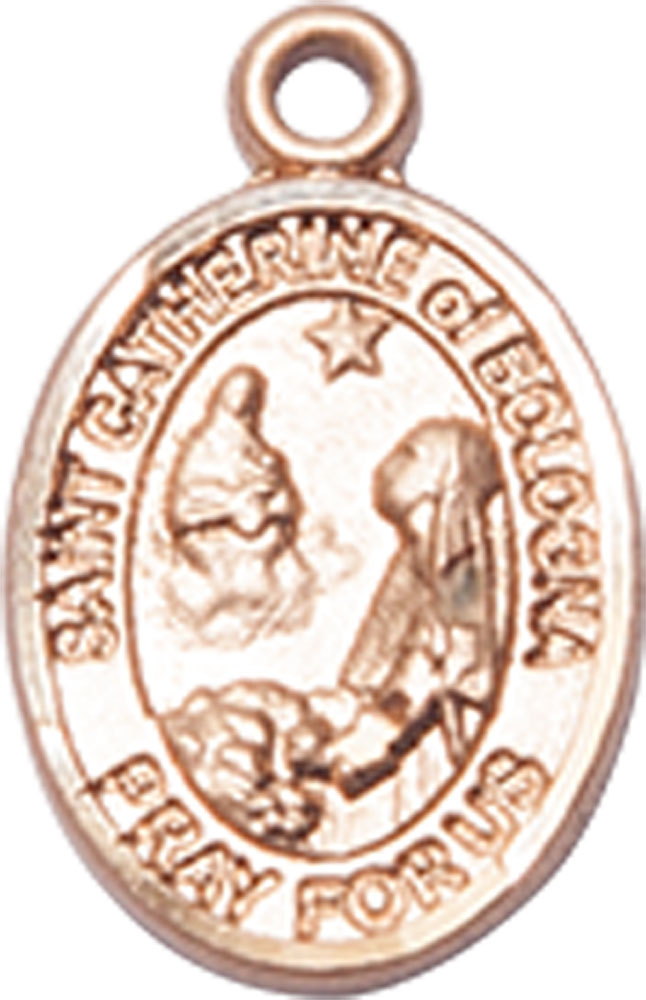 14kt Gold Filled Saint Catherine of Bologna Medal