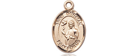 14kt Gold Filled Saint Dunstan Medal