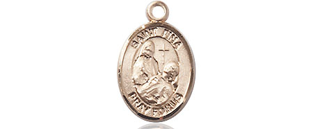 14kt Gold Filled Saint Fina Medal