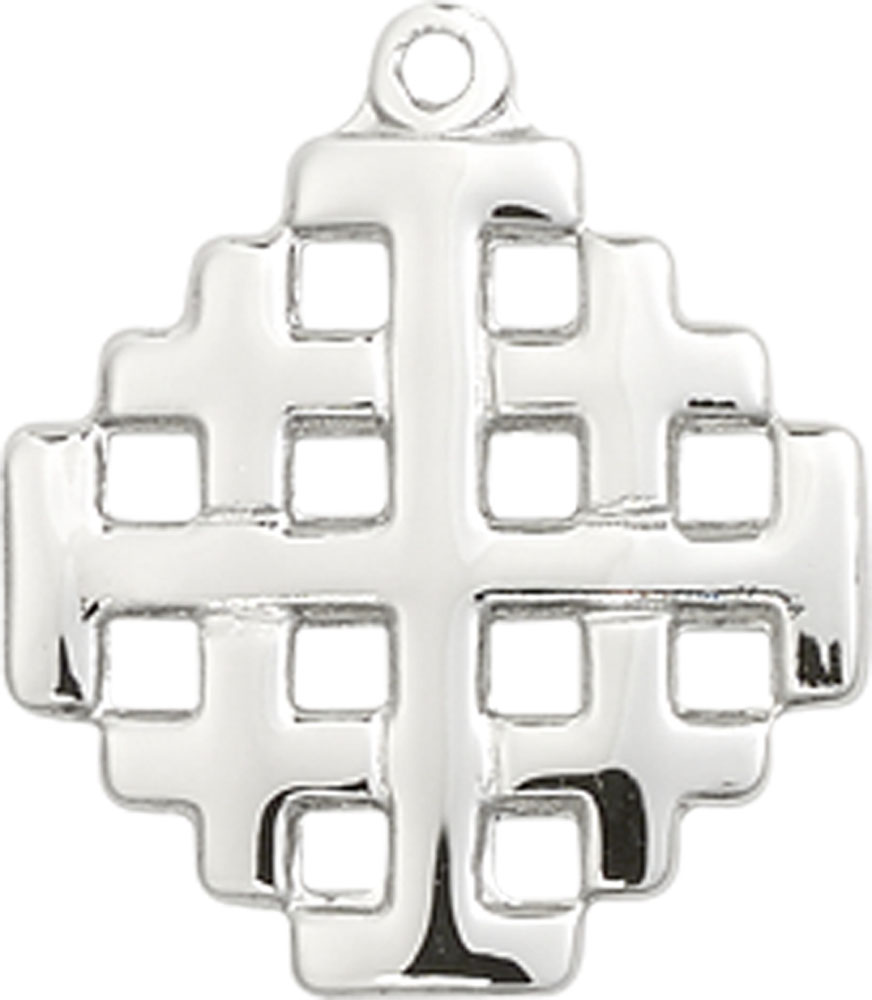 Sterling Silver Jerusalem Cross Medal