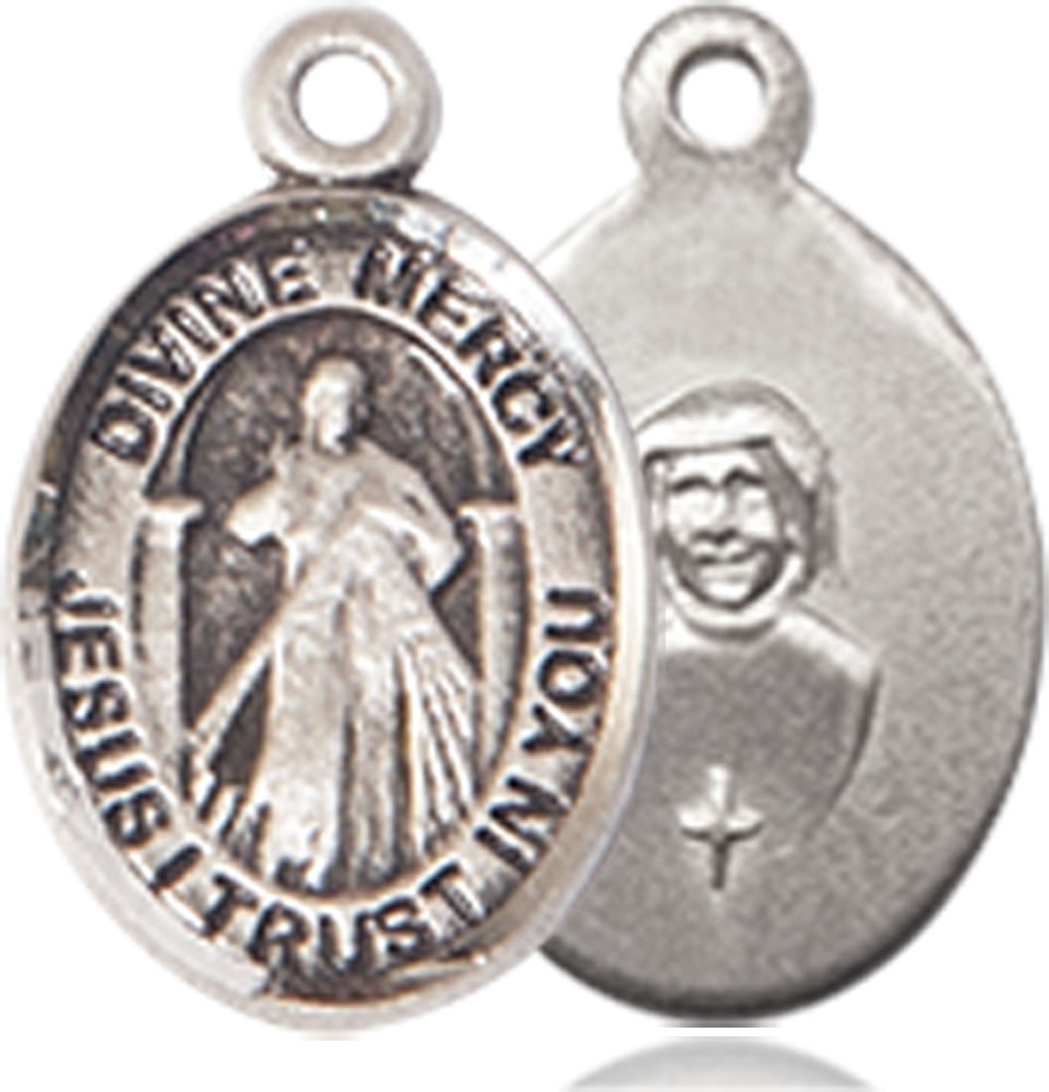Sterling Silver Divine Mercy Medal