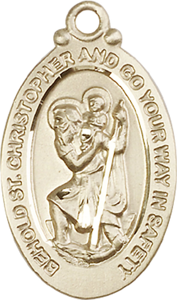 14kt Gold Filled Saint Christopher Medal
