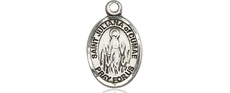 Sterling Silver Saint Juliana Medal