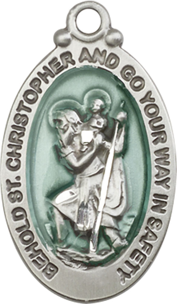 Sterling Silver Saint Christopher Medal