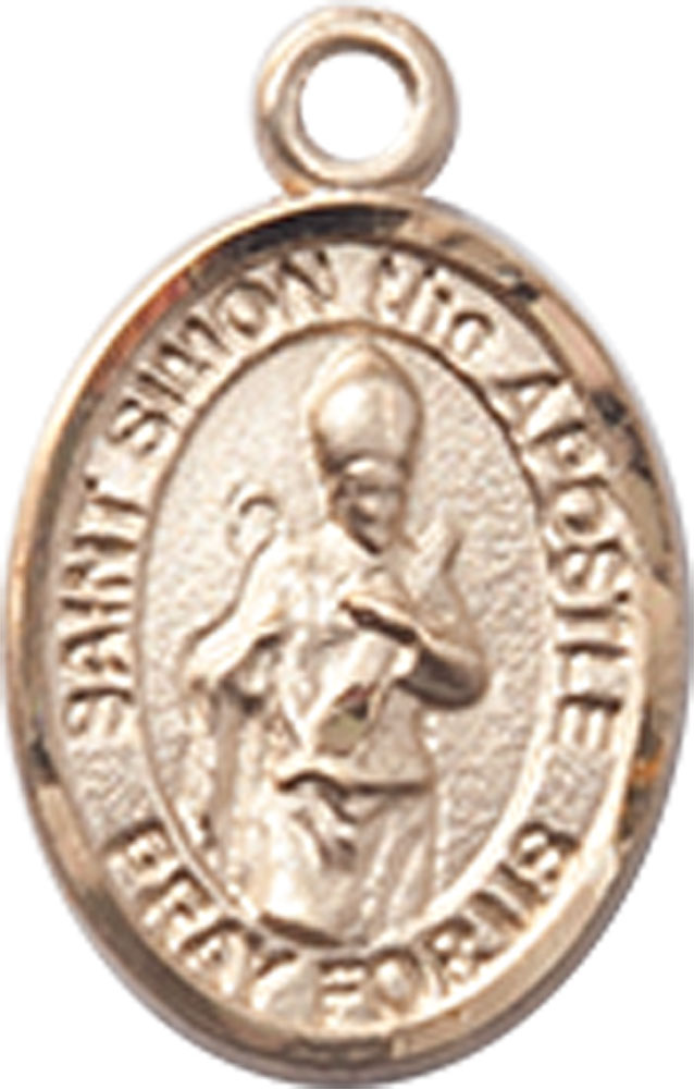 14kt Gold Filled Saint Simon Medal