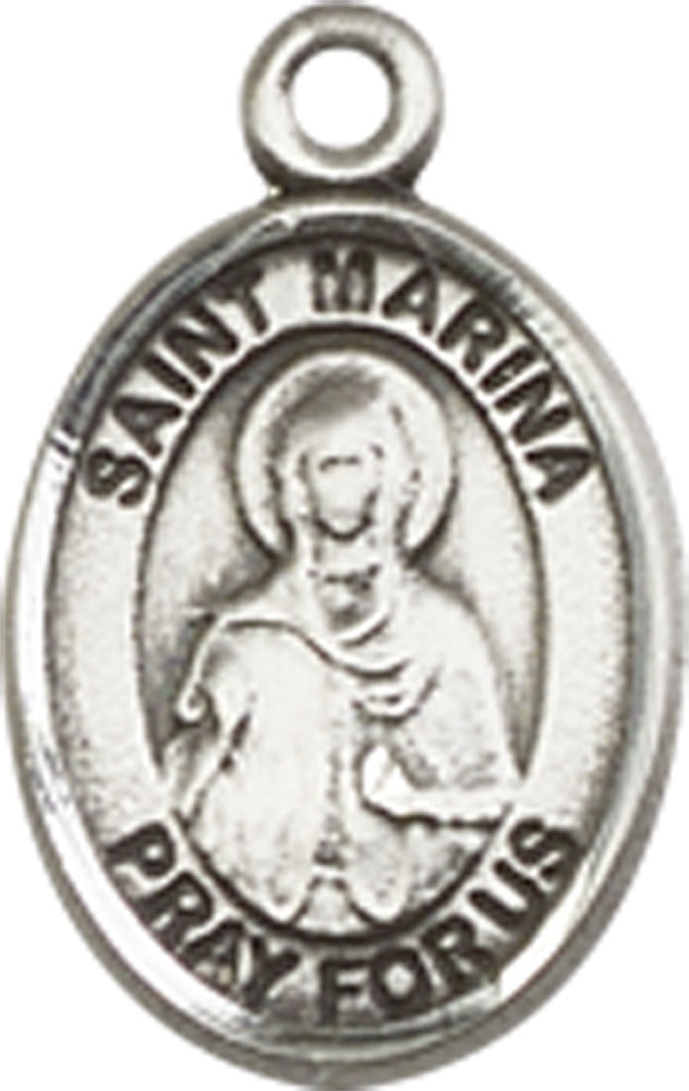 Sterling Silver Saint Marina Medal