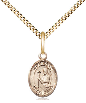 14kt Gold Filled Saint Regis Pendant on a 18 inch Gold Plate Light Curb chain