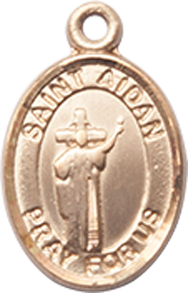 14kt Gold Filled Saint Aidan of Lindesfarne Medal