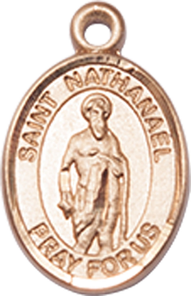 14kt Gold Filled Saint Nathanael Medal
