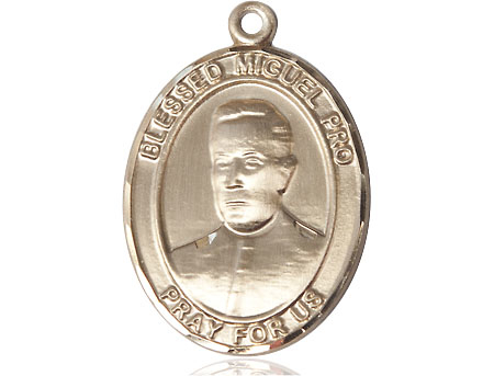 14kt Gold Blessed Miguel Pro Medal